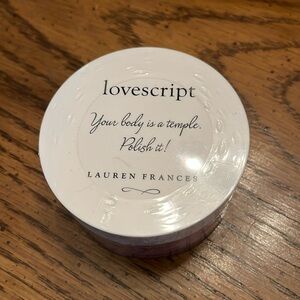 Lovescript body polish, sealed‎
